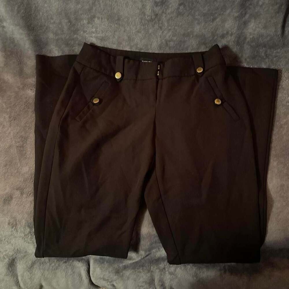 Flirtatious Young Contemporary Black Trouser Pants Size 3